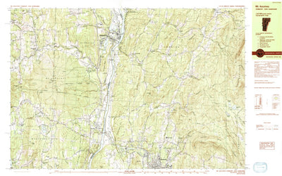 United States Geological Survey Mount Ascutney, NH-VT (1984, 25000-Scale) digital map