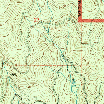 United States Geological Survey Mount Ashland, OR-CA (1998, 24000-Scale) digital map