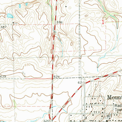 United States Geological Survey Mount Auburn, IL (1982, 24000-Scale) digital map