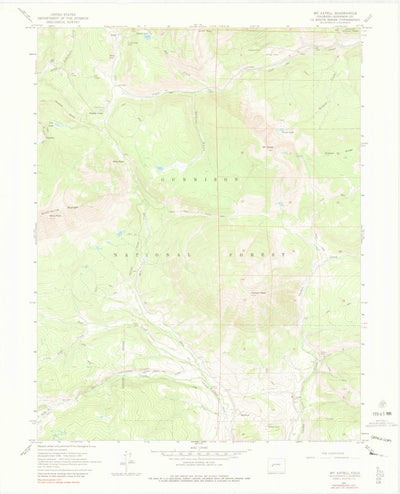 United States Geological Survey Mount Axtell, CO (1961, 24000-Scale) digital map
