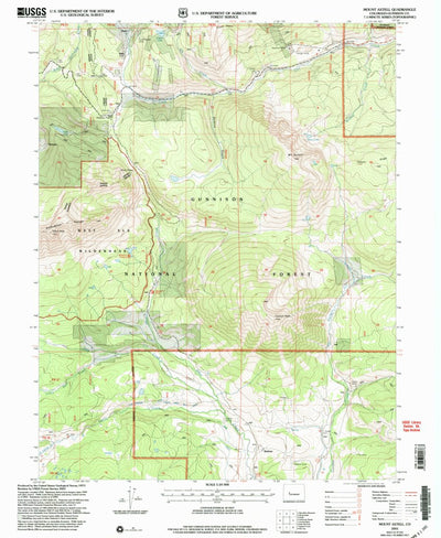 United States Geological Survey Mount Axtell, CO (2001, 24000-Scale) digital map