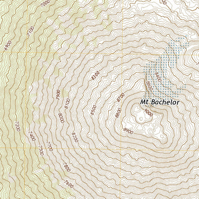 United States Geological Survey Mount Bachelor, OR (2020, 24000-Scale) digital map