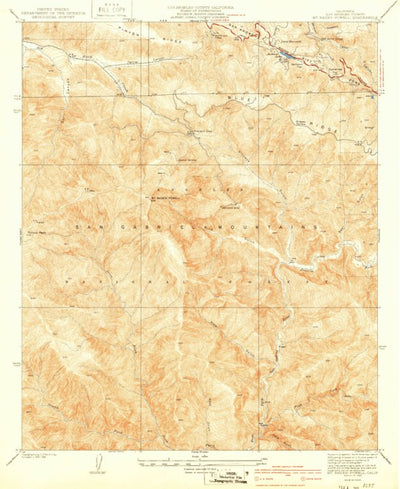 United States Geological Survey Mount Baden-Powell, CA (1940, 24000-Scale) digital map