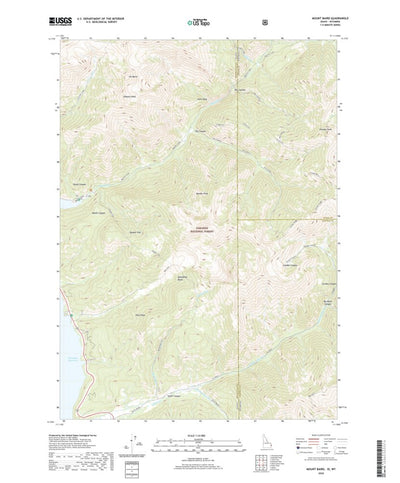 United States Geological Survey Mount Baird, ID (2020, 24000-Scale) digital map