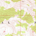 United States Geological Survey Mount Baird, ID-WY (1966, 24000-Scale) digital map