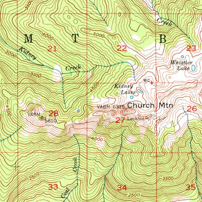 United States Geological Survey Mount Baker, WA (1952, 62500-Scale) digital map