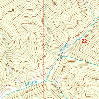 United States Geological Survey Mount Baldy, AZ (1997, 24000-Scale) digital map
