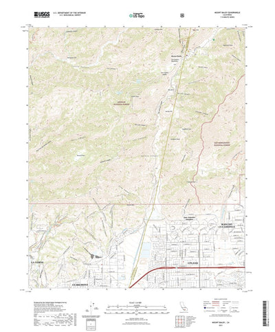United States Geological Survey Mount Baldy, CA (2021, 24000-Scale) digital map