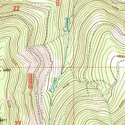 United States Geological Survey Mount Baldy, MT (1997, 24000-Scale) digital map