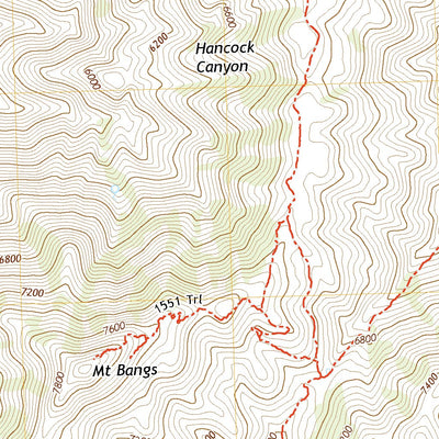 United States Geological Survey Mount Bangs, AZ (2021, 24000-Scale) digital map