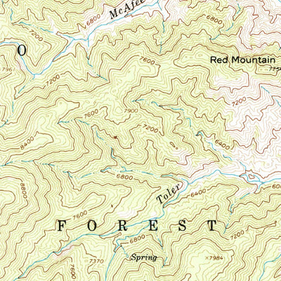 United States Geological Survey Mount Barcroft, CA-NV (1962, 62500-Scale) digital map