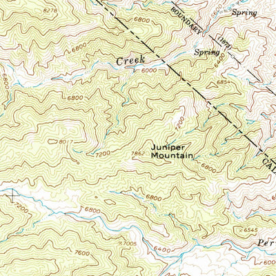 United States Geological Survey Mount Barcroft, CA-NV (1962, 62500-Scale) digital map