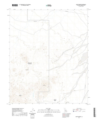 United States Geological Survey Mount Barrow, CA (2021, 24000-Scale) digital map