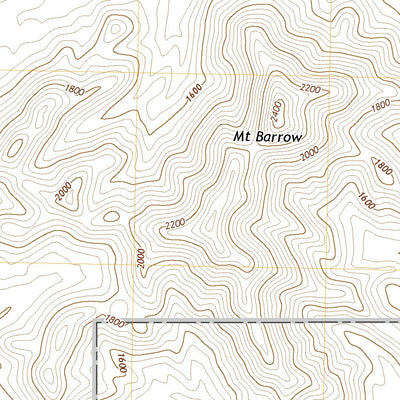 United States Geological Survey Mount Barrow, CA (2021, 24000-Scale) digital map