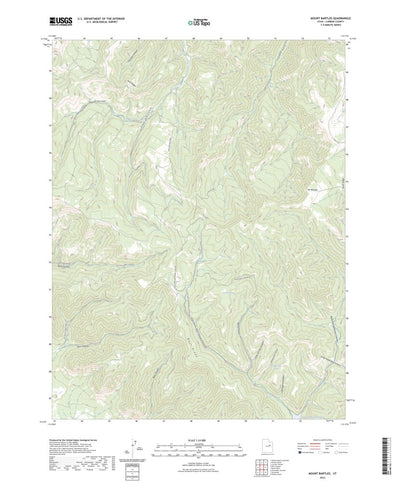United States Geological Survey Mount Bartles, UT (2023, 24000-Scale) digital map