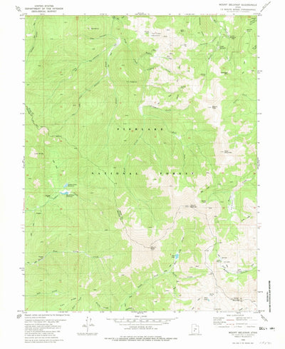 United States Geological Survey Mount Belknap, UT (1980, 24000-Scale) digital map