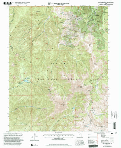 United States Geological Survey Mount Belknap, UT (2001, 24000-Scale) digital map