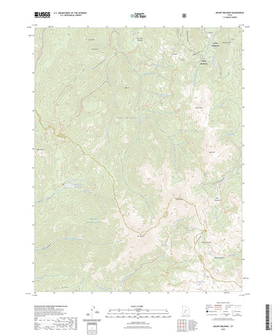 United States Geological Survey Mount Belknap, UT (2023, 24000-Scale) digital map