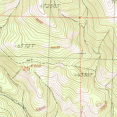 United States Geological Survey Mount Bidwell, CA-OR (1990, 24000-Scale) digital map