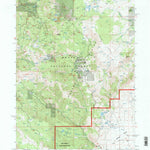 United States Geological Survey Mount Bidwell, CA-OR (1993, 24000-Scale) digital map