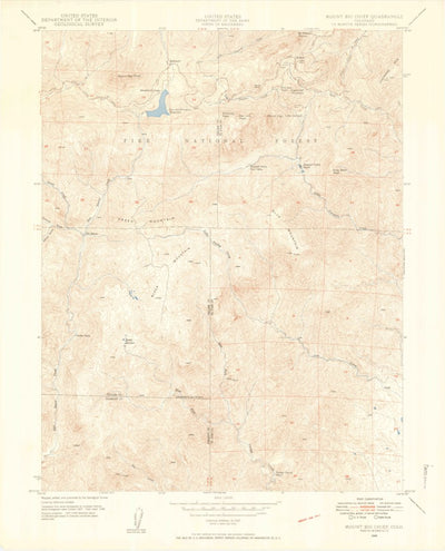 United States Geological Survey Mount Big Chief, CO (1948, 24000-Scale) digital map