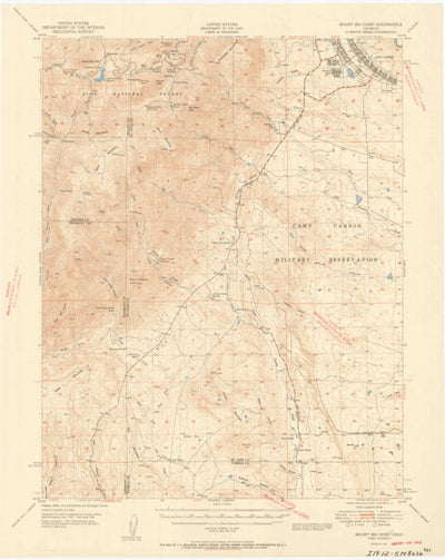 United States Geological Survey Mount Big Chief, CO (1951, 62500-Scale) digital map