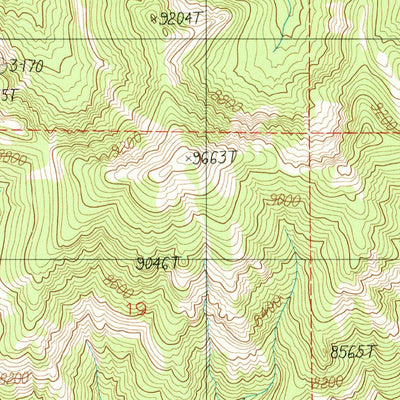 United States Geological Survey Mount Blackmore, MT (1988, 24000-Scale) digital map