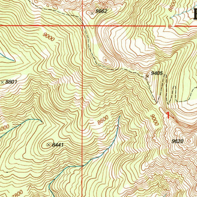 United States Geological Survey Mount Blackmore, MT (2000, 24000-Scale) digital map