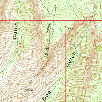 United States Geological Survey Mount Blaine, CO (1971, 24000-Scale) digital map