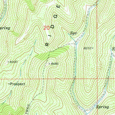United States Geological Survey Mount Blaine, CO (1971, 24000-Scale) digital map