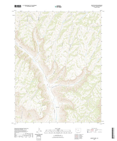 United States Geological Survey Mount Blaine, CO (2022, 24000-Scale) digital map