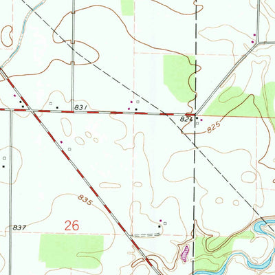 United States Geological Survey Mount Blanchard, OH (1960, 24000-Scale) digital map
