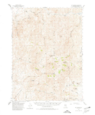 United States Geological Survey Mount Blitzen, NV (1956, 62500-Scale) digital map