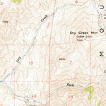 United States Geological Survey Mount Blitzen, NV (1956, 62500-Scale) digital map
