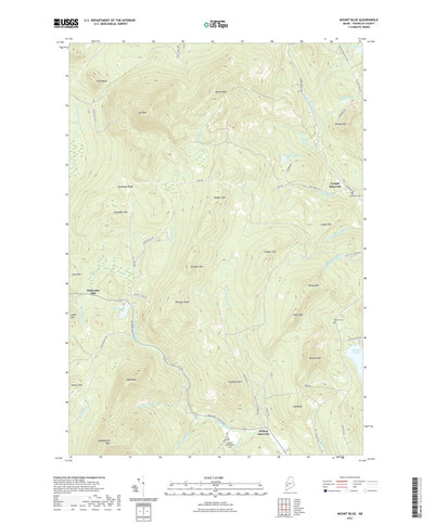 United States Geological Survey Mount Blue, ME (2021, 24000-Scale) digital map