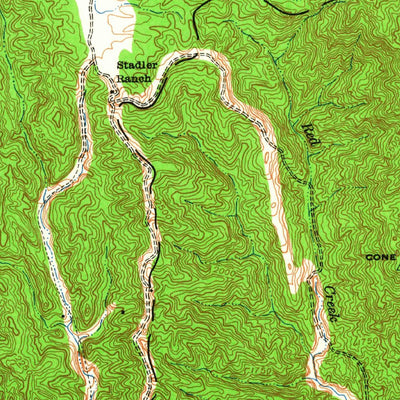 United States Geological Survey Mount Boardman, CA (1938, 62500-Scale) digital map