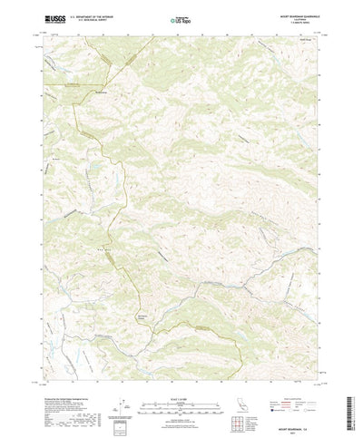 United States Geological Survey Mount Boardman, CA (2021, 24000-Scale) digital map