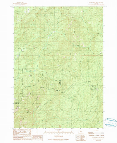 United States Geological Survey Mount Bolivar, OR (1990, 24000-Scale) digital map