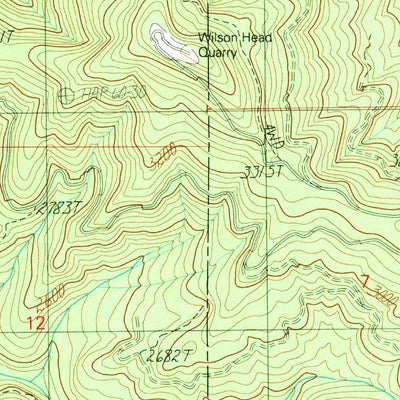 United States Geological Survey Mount Bolivar, OR (1990, 24000-Scale) digital map