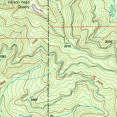 United States Geological Survey Mount Bolivar, OR (1998, 24000-Scale) digital map