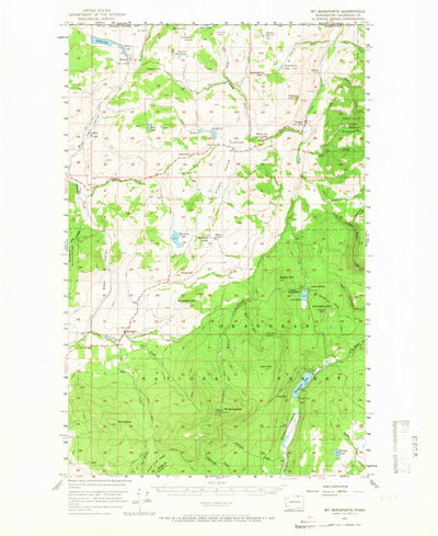 United States Geological Survey Mount Bonaparte, WA (1957, 62500-Scale) digital map