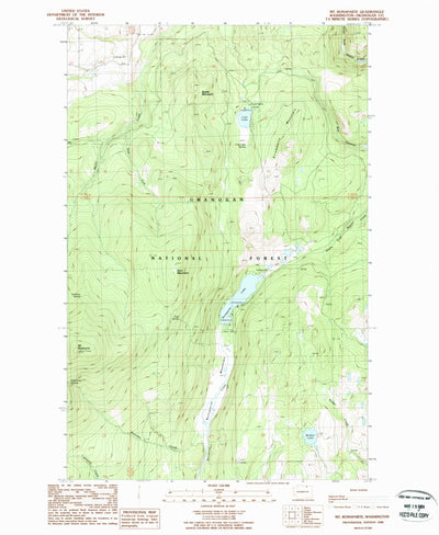United States Geological Survey Mount Bonaparte, WA (1988, 24000-Scale) digital map