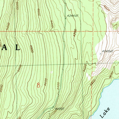 United States Geological Survey Mount Bonaparte, WA (1988, 24000-Scale) digital map