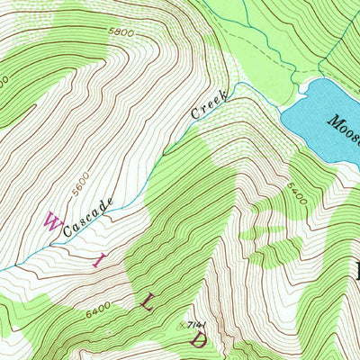 United States Geological Survey Mount Bradley, MT (1958, 24000-Scale) digital map