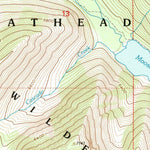 United States Geological Survey Mount Bradley, MT (1994, 24000-Scale) digital map