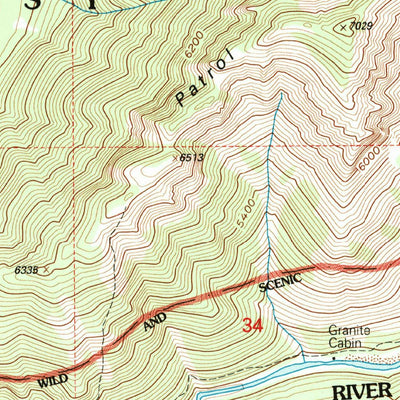 United States Geological Survey Mount Bradley, MT (1994, 24000-Scale) digital map