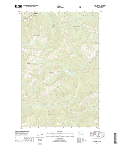 United States Geological Survey Mount Bradley, MT (2020, 24000-Scale) digital map