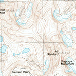 United States Geological Survey Mount Brewer, CA (1985, 24000-Scale) digital map