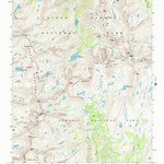United States Geological Survey Mount Brewer, CA (1993, 24000-Scale) digital map