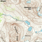 United States Geological Survey Mount Brewer, CA (1993, 24000-Scale) digital map